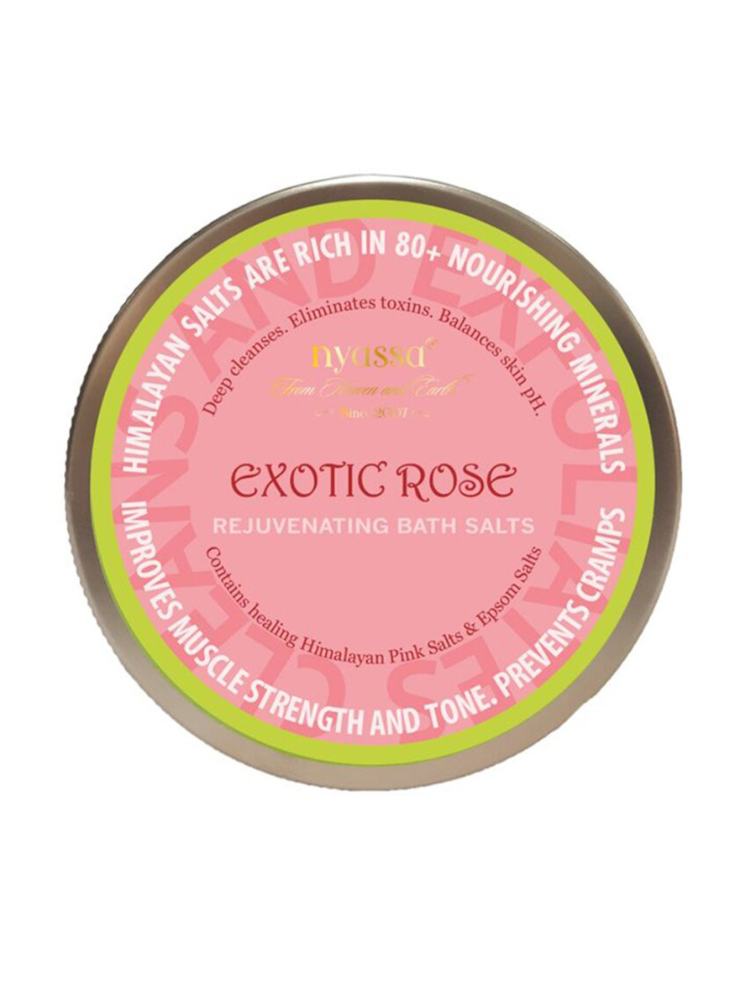 Nyassa Exotic Rose Rejuvenating Bath Salts with Himalayan Pink Salt & Epsom Salt - 220g