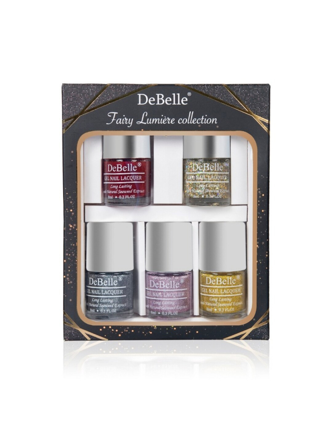 DeBelle Set of 5 Fairy Lumiere Collection Nail Polish - 8 ml Each