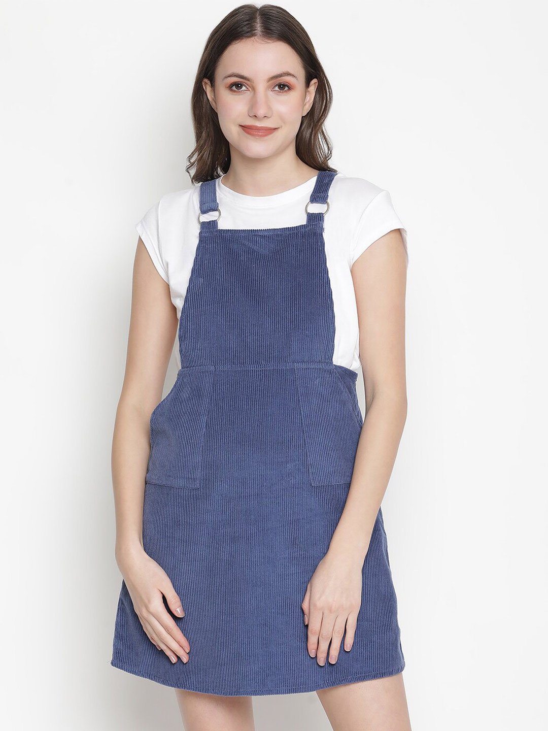Oxolloxo Blue Pinafore Dress