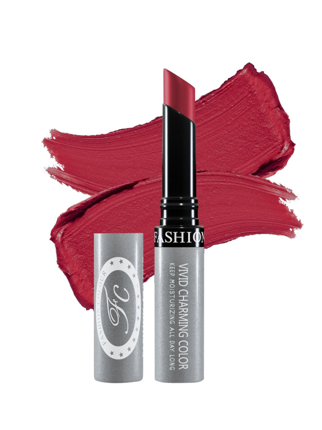 Fashion Colour Kiss Lip Vivid Charming Color No Transfer Lipstick - Agate Red 58