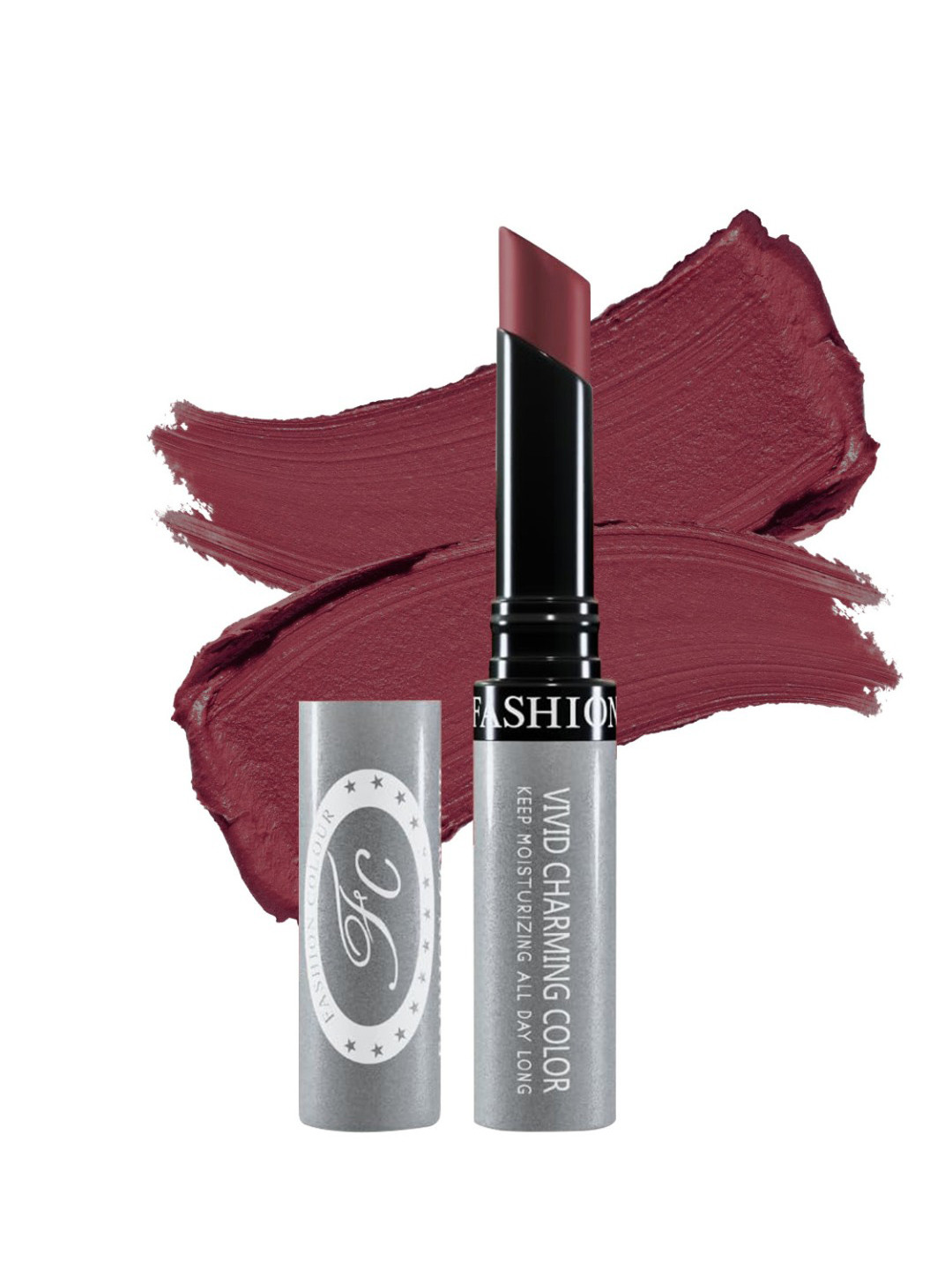 Fashion Colour Kiss Lip Vivid Charming Color No Transfer Lipstick - Deep Burgundy 27