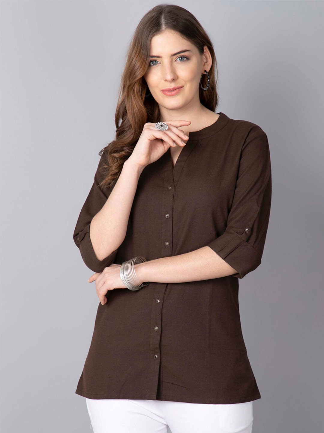 Pistaa Brown Kurti