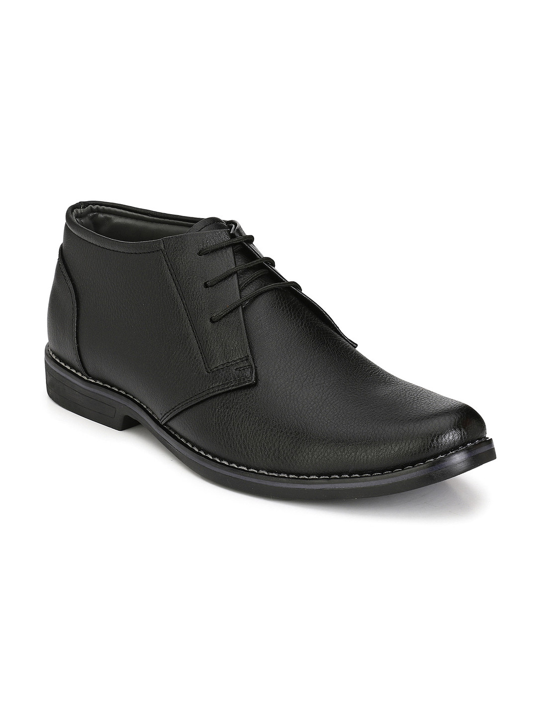 Azzaro Black Men Black Semiformal Shoes