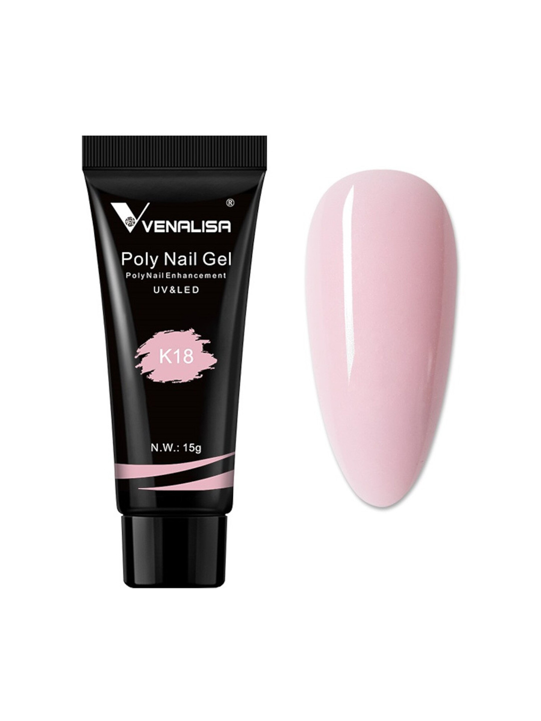 VENALISA UV-LED Poly Nail Extension Gel - Shade K18