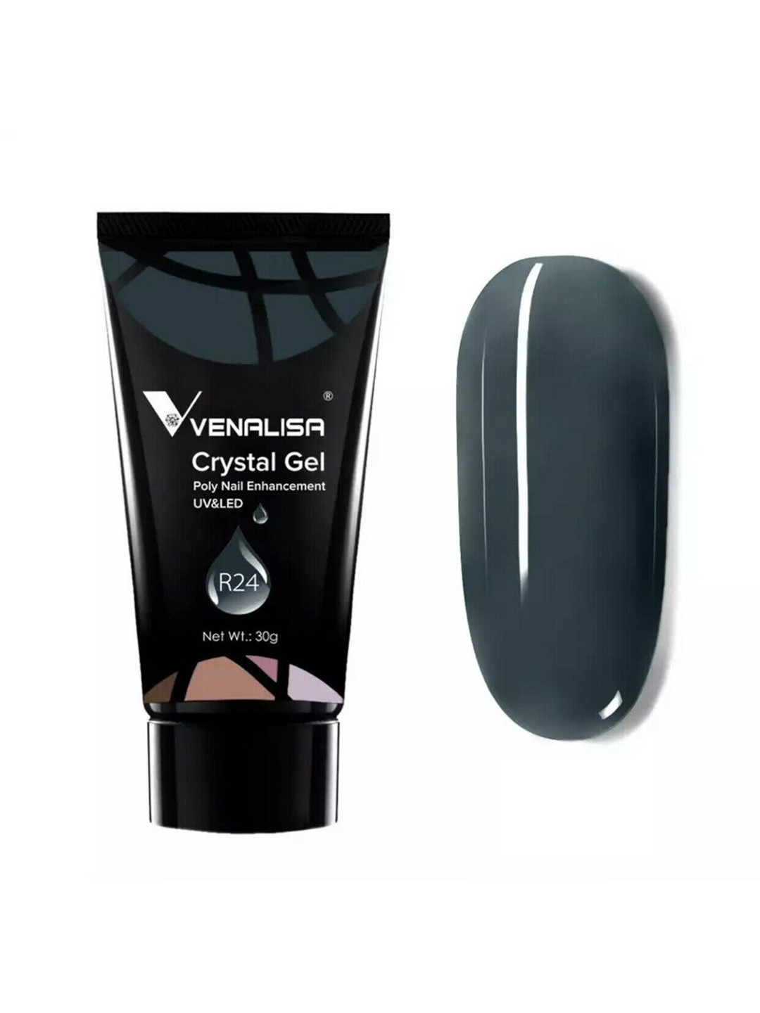 VENALISA UV & LED Acrylic Poly Crystal Nail Extension Gel Polish 30 g - Shade R24