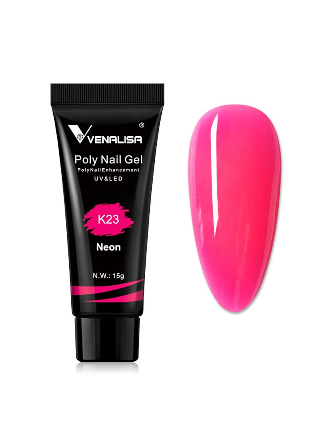 VENALISA UV & LED Neon Acrylic Poly Nail Extension Gel 15 g - Shade K23