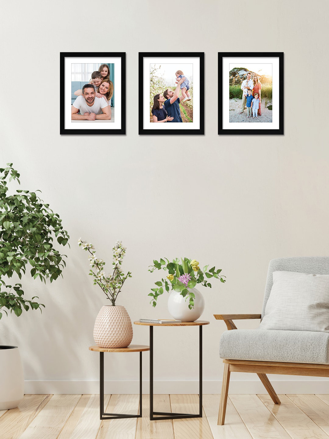 RANDOM Set of 3 Individual photo frames