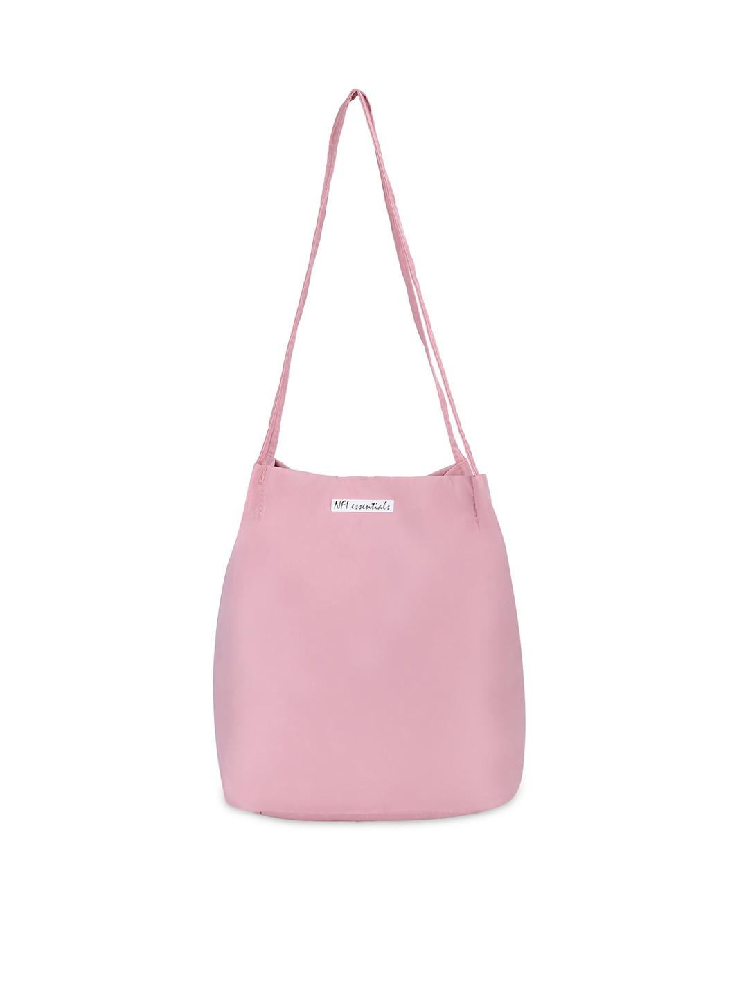 NFI essentials Pink Structured Hobo Bag with Tasselled