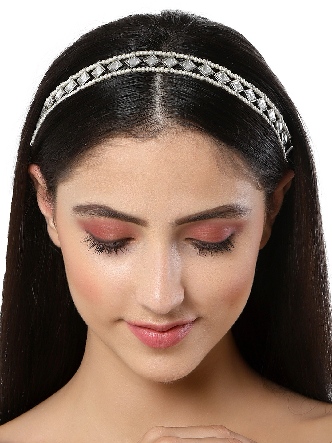 KARATCART Women Silver Hair Accessory