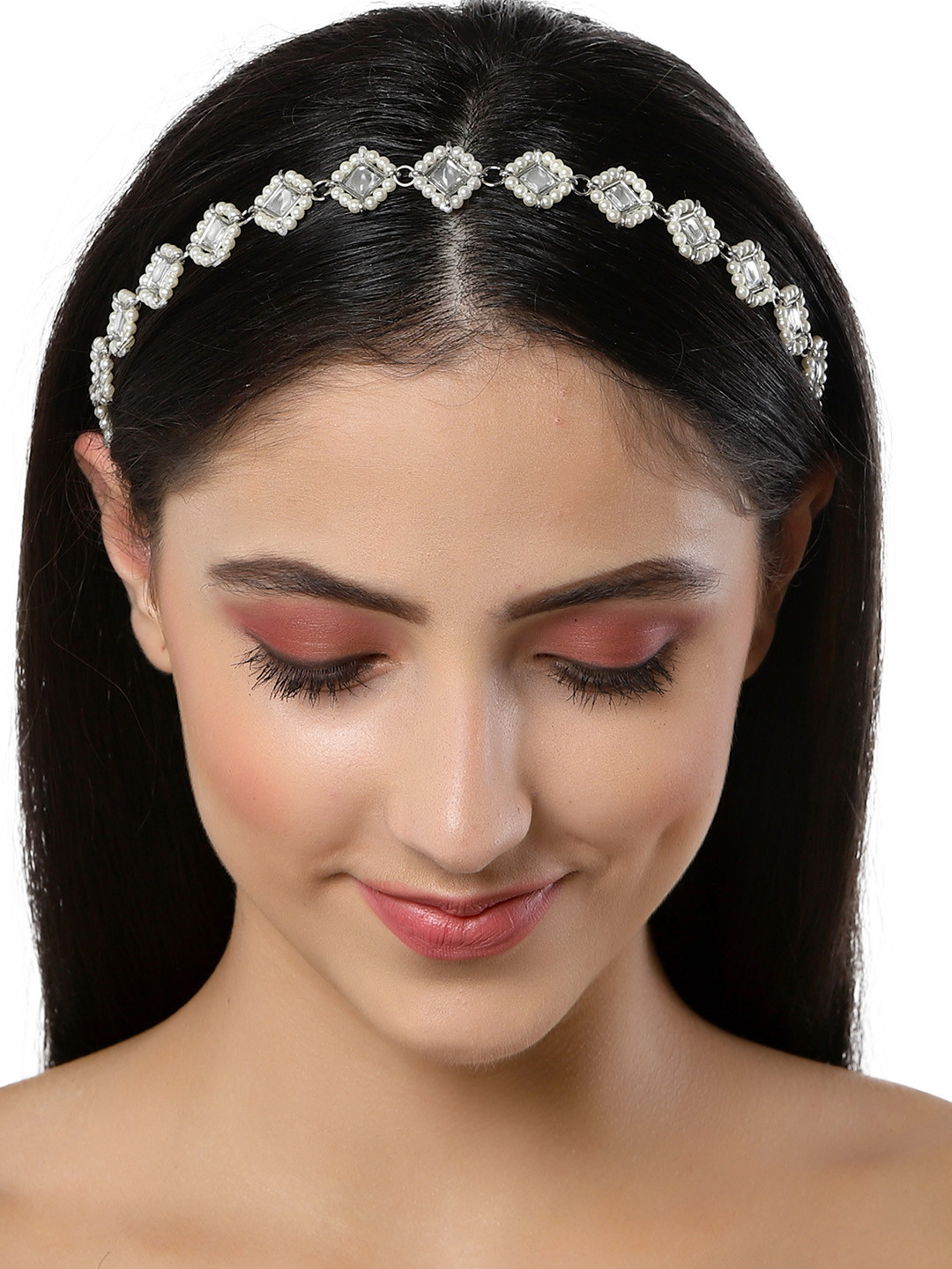 KARATCART Women Silver Hair Accessory