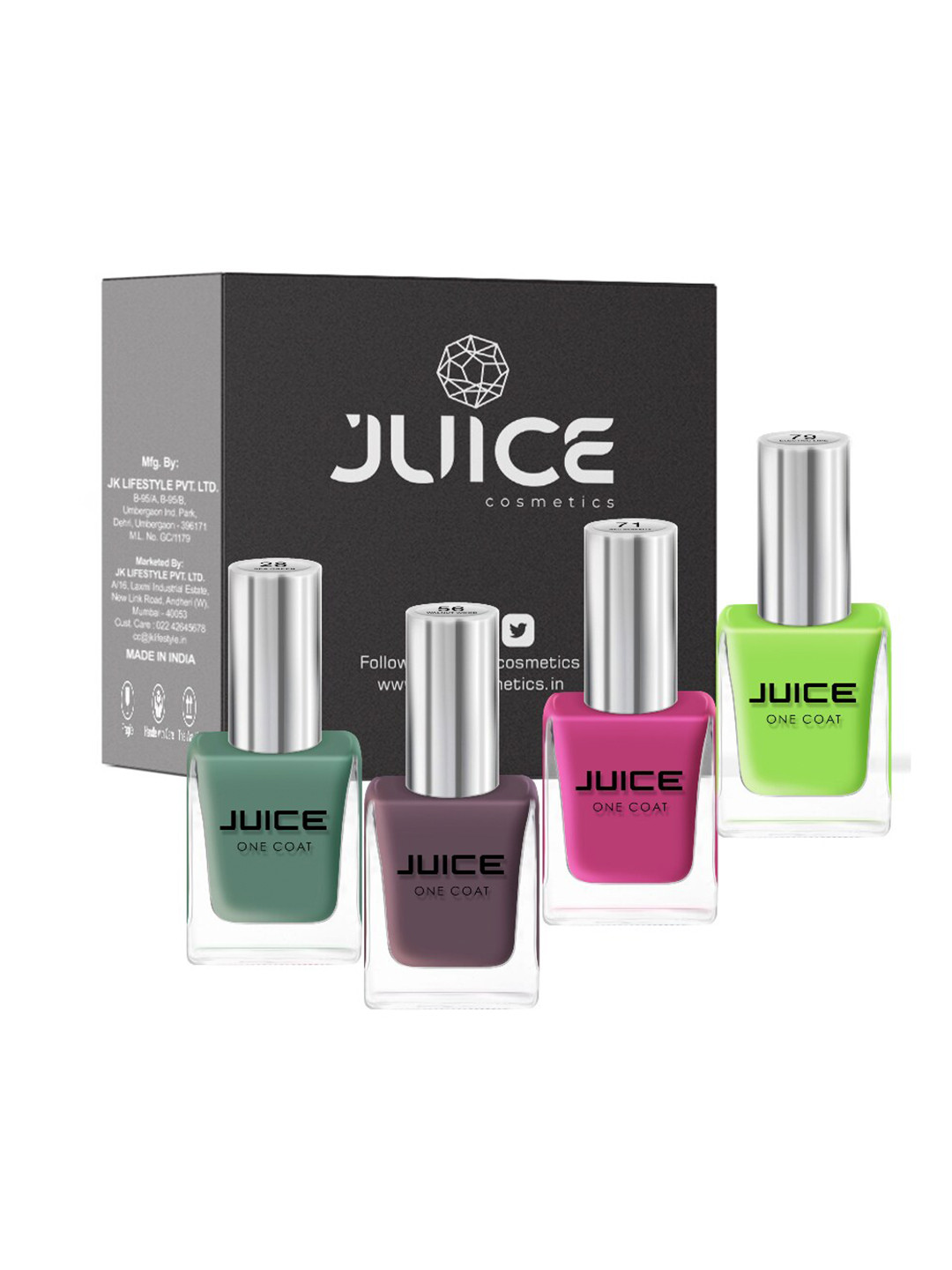 JUICE  Set Of 4 Nail Paint 44ml