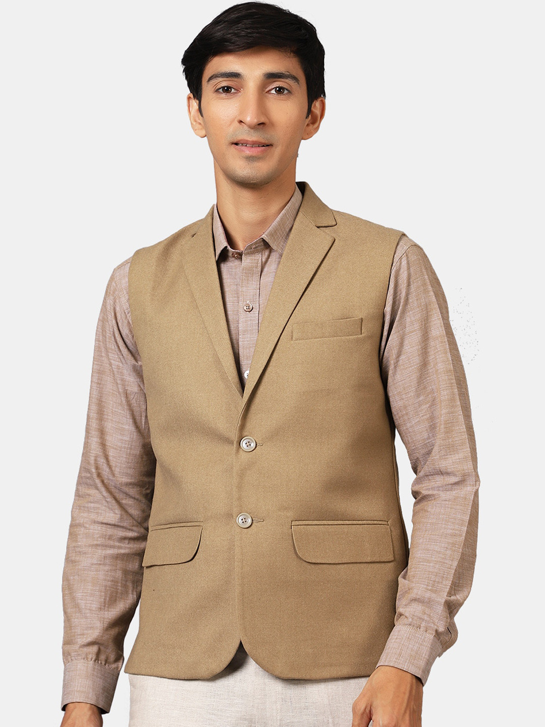Wintage Men Beige Jacket