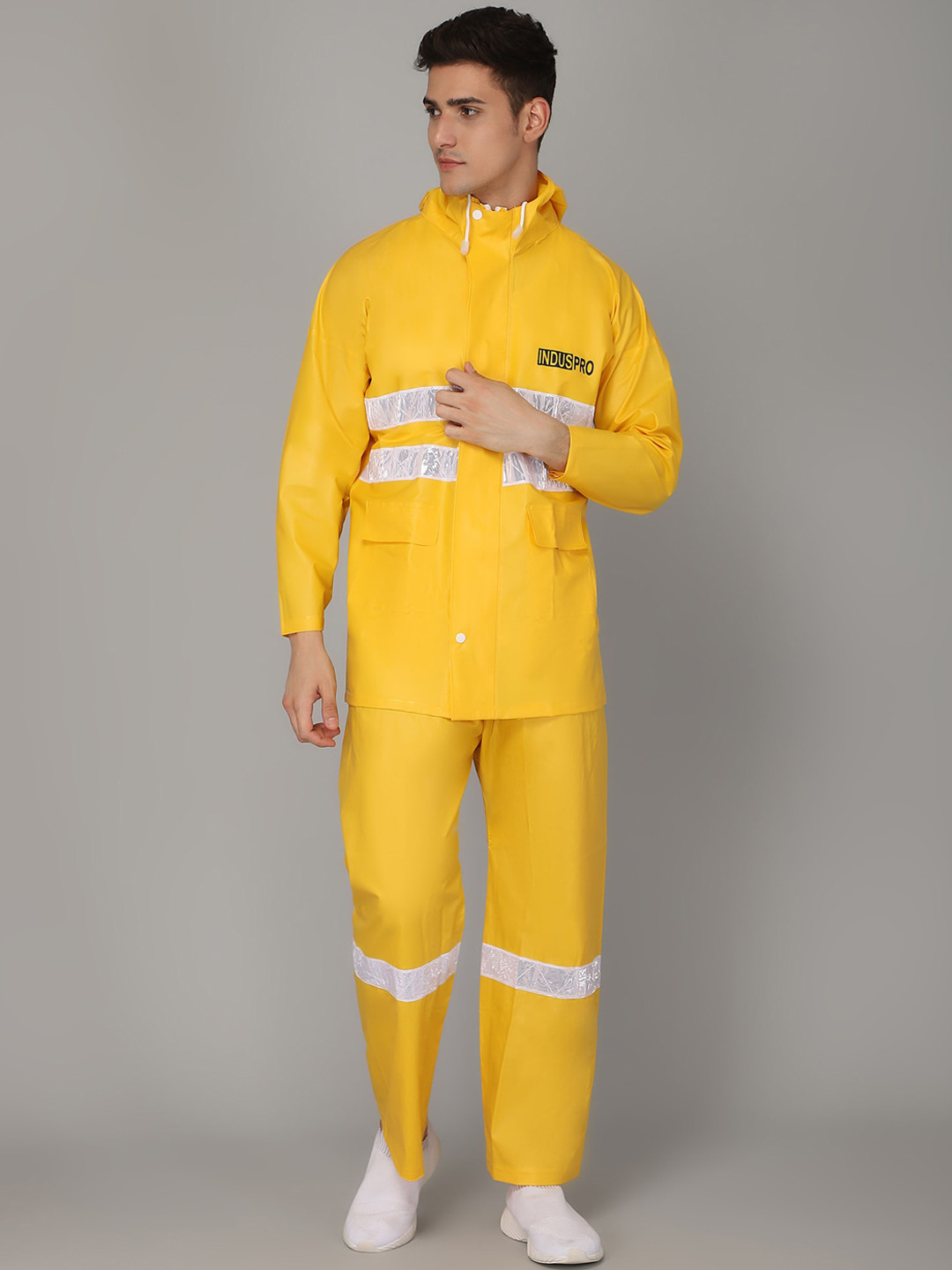 THE CLOWNFISH Indus Pro Yellow Solid Rain Suit
