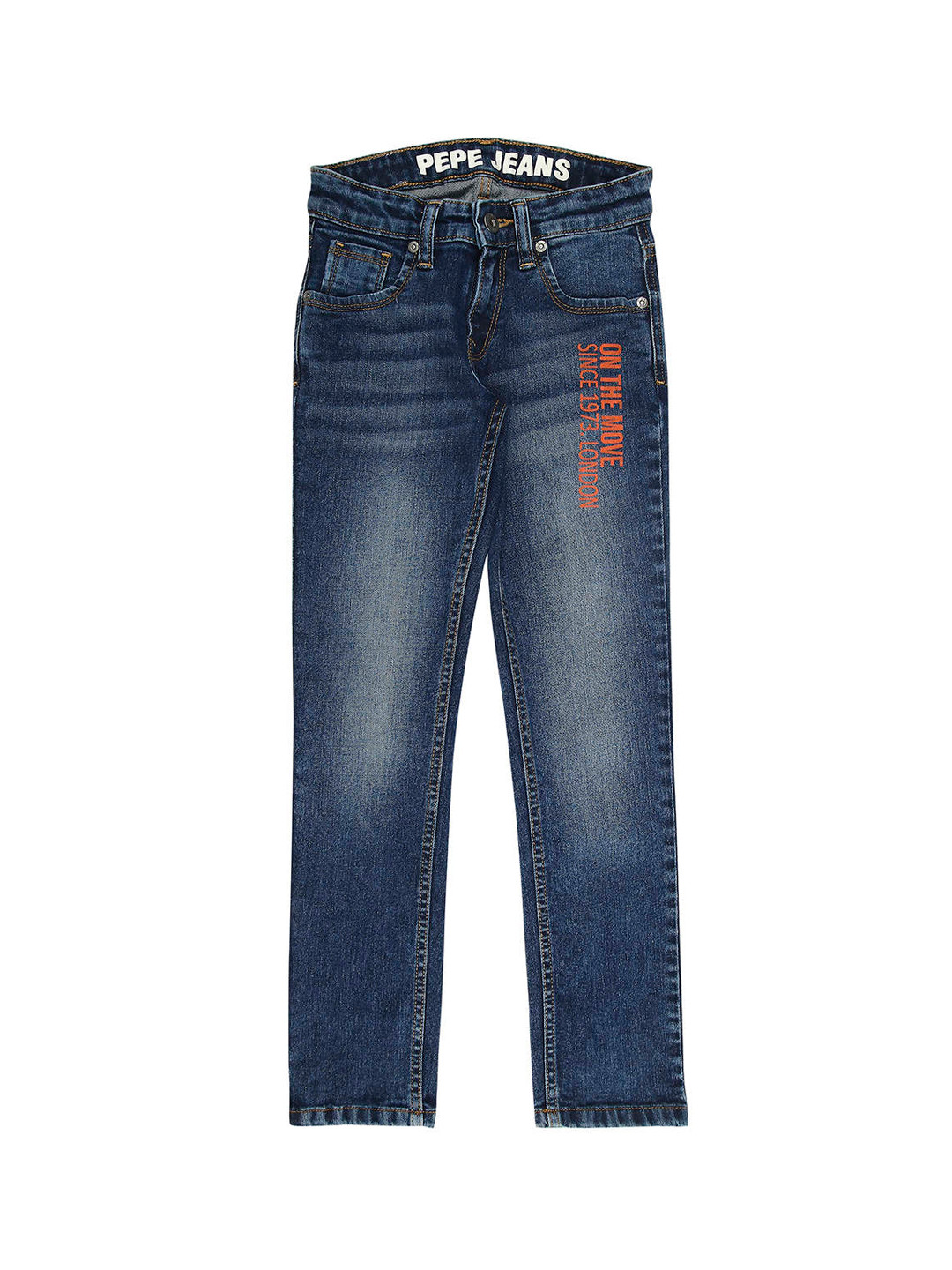 Pepe Jeans Boys Slim Fit Low Distress Light Fade Jeans