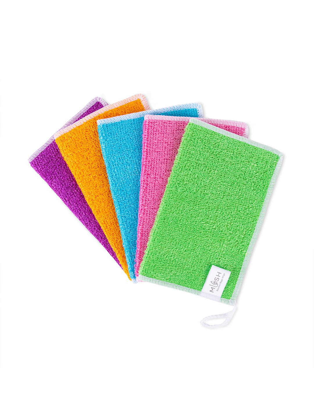 MUSH Pack of 5 Bamboo Reusable Multipurpose Magic Cleaning Towels