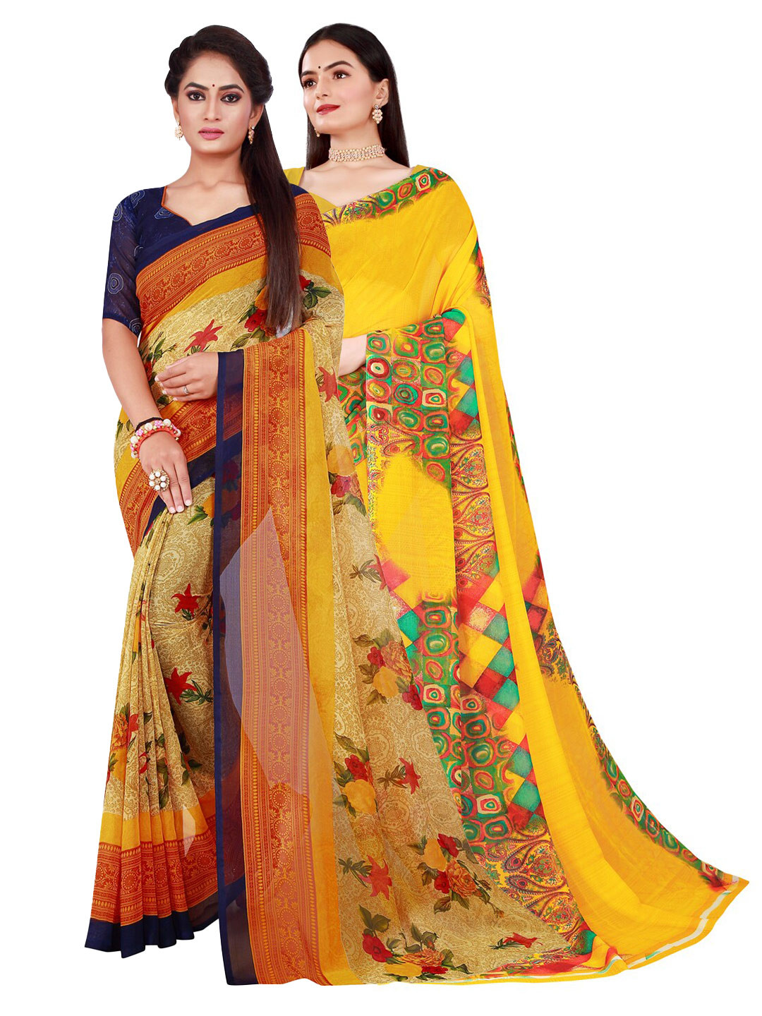Florence Women Beige Sarees