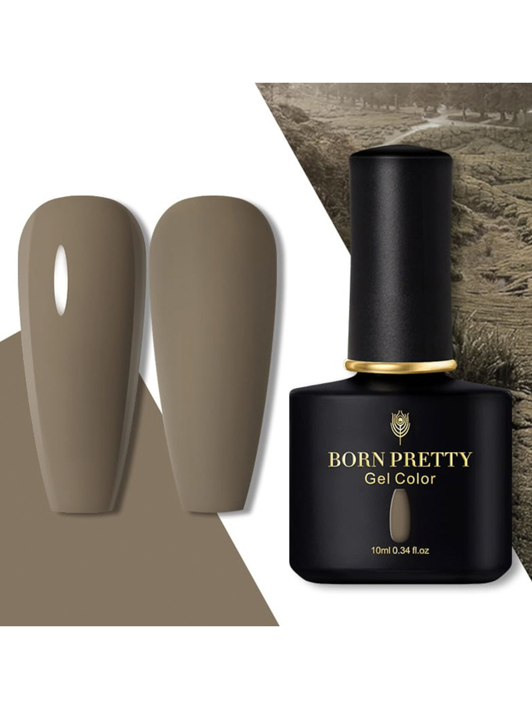 BORN PRETTY Black Spar Series Glossy / Matte UV LED Gel Nail Polish 10 ml - Shade 59