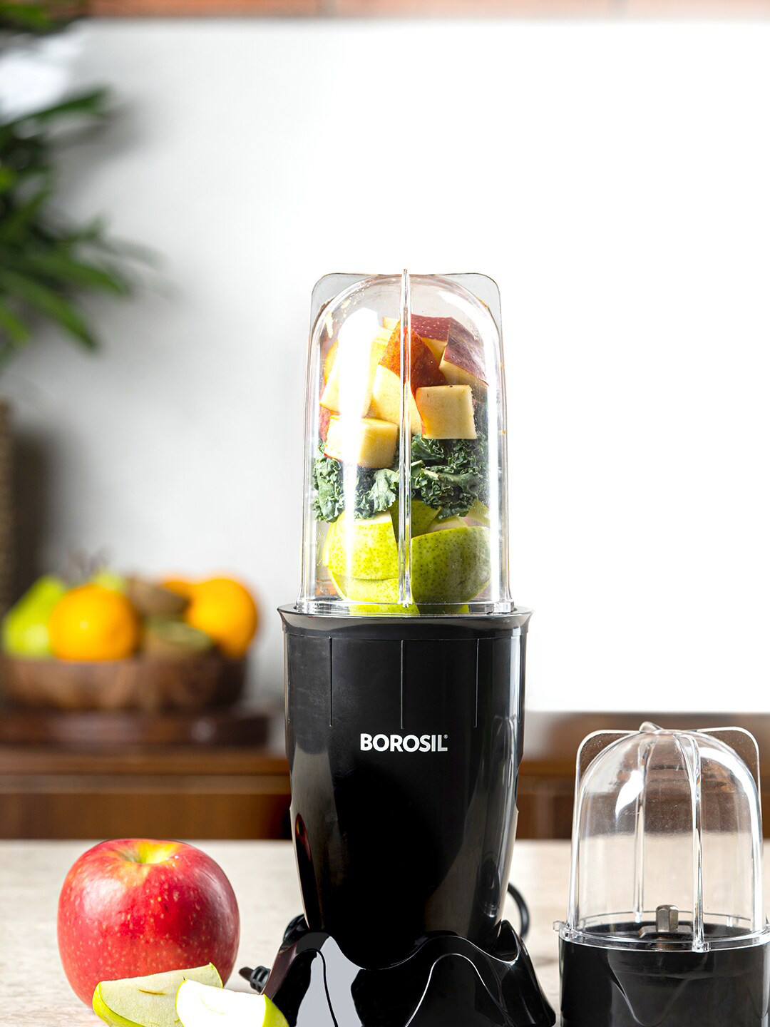 BOROSIL NutriFresh PB31 Portable Mini-Blender & Grinder With 2 Jars - Black