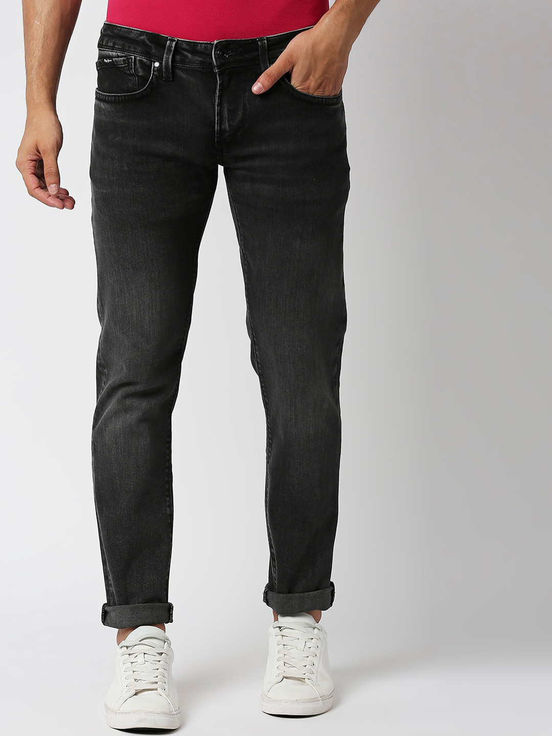 Pepe Jeans Men Slim Fit Low-Rise Jeans