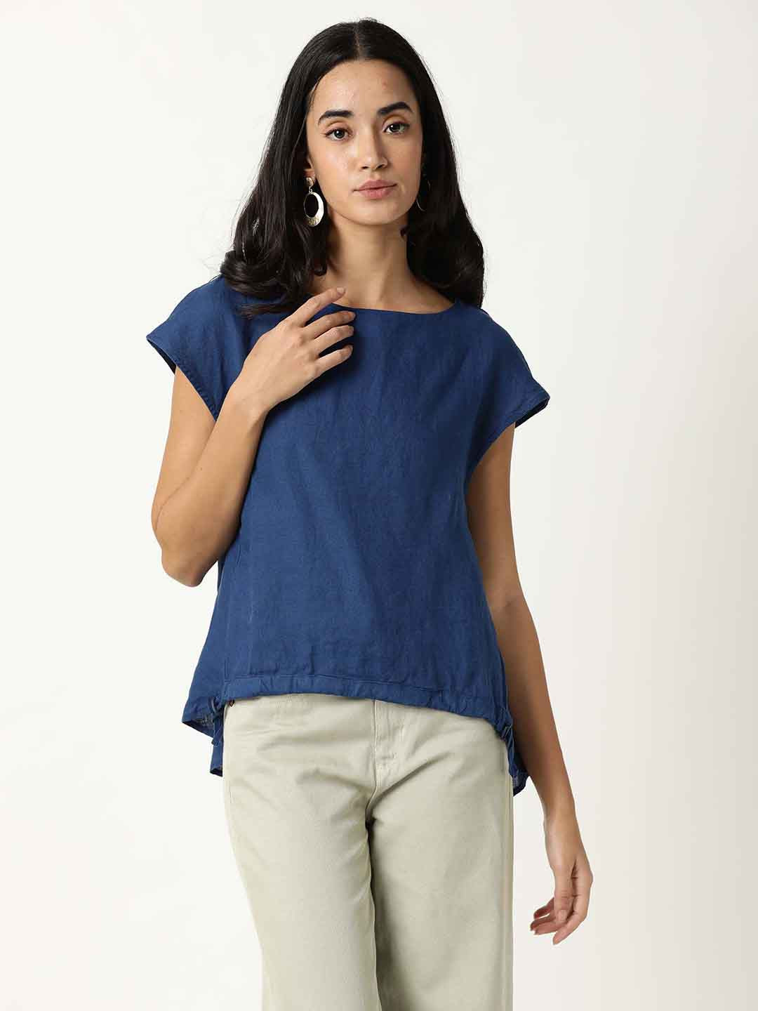 RAREISM Blue Extended Sleeves Top