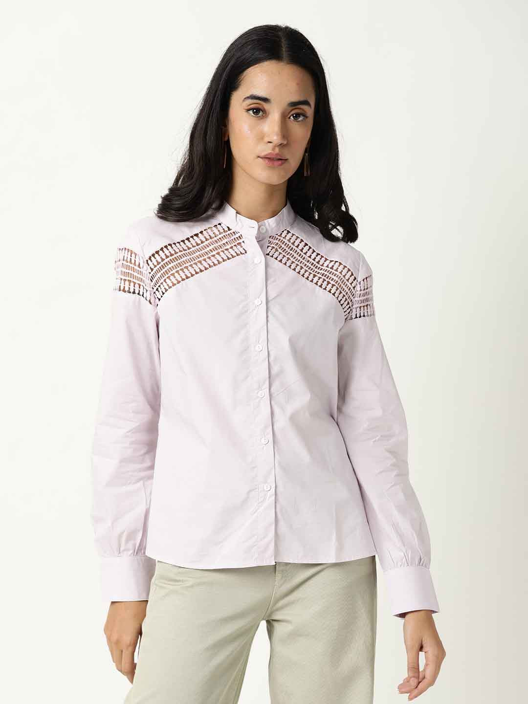 RAREISM Purple Shirt Style Top