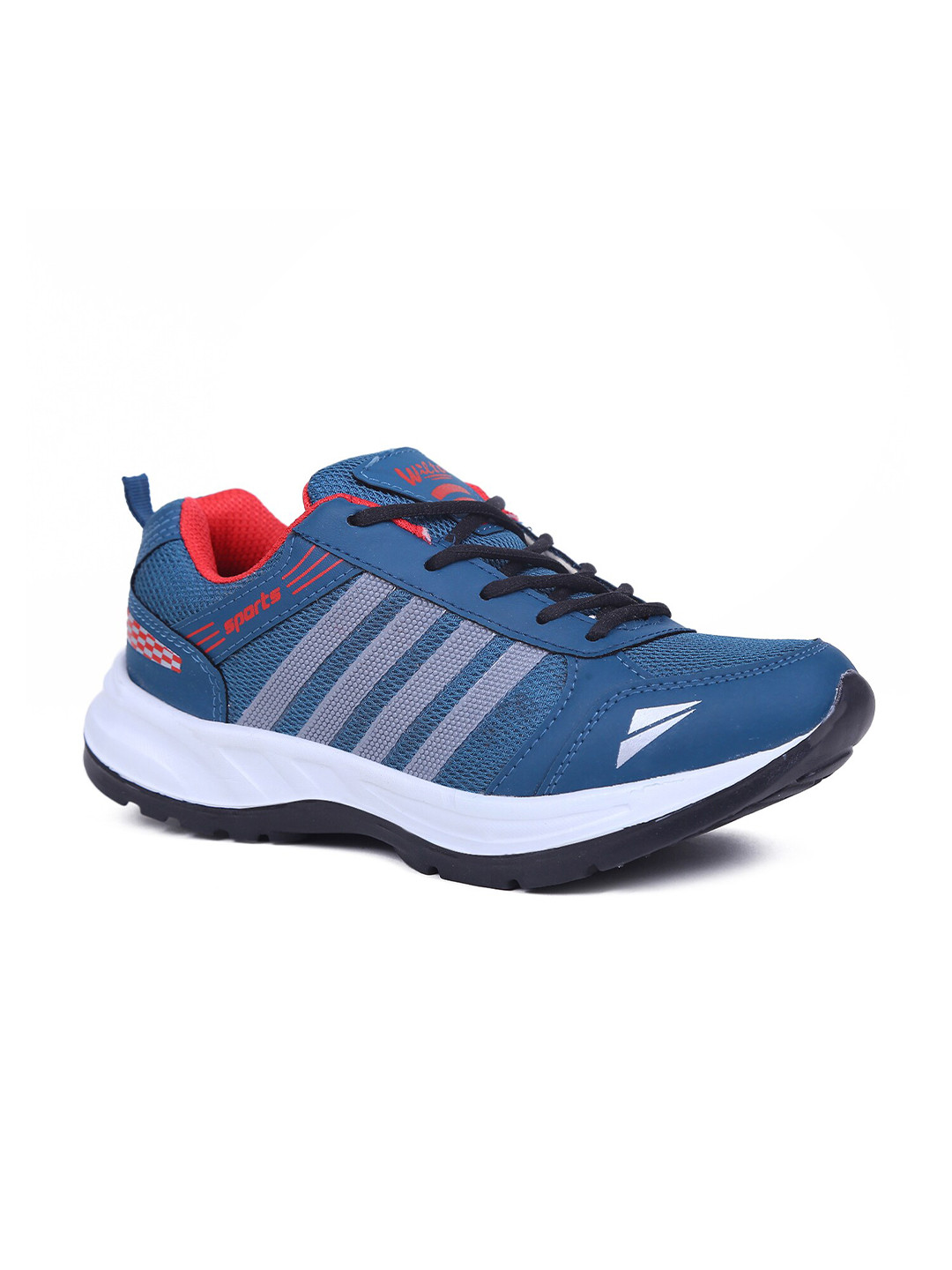 ASIAN Men Turquoise Blue Mesh Running Shoes