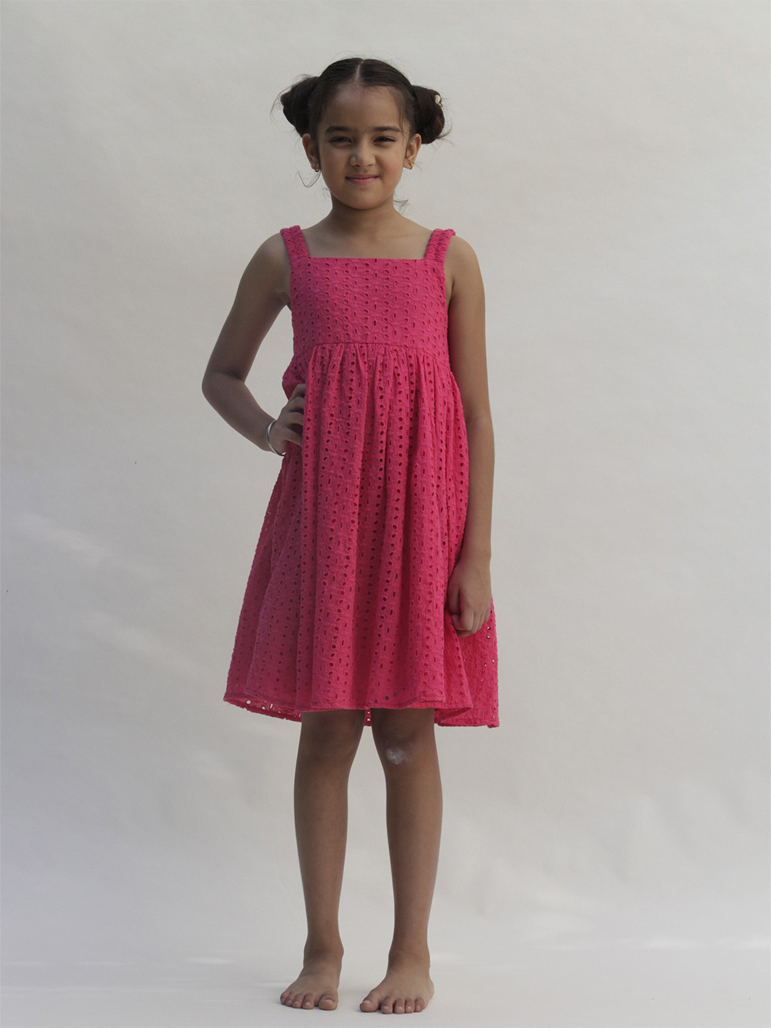 Jungleebilli Fuchsia A-Line Dress