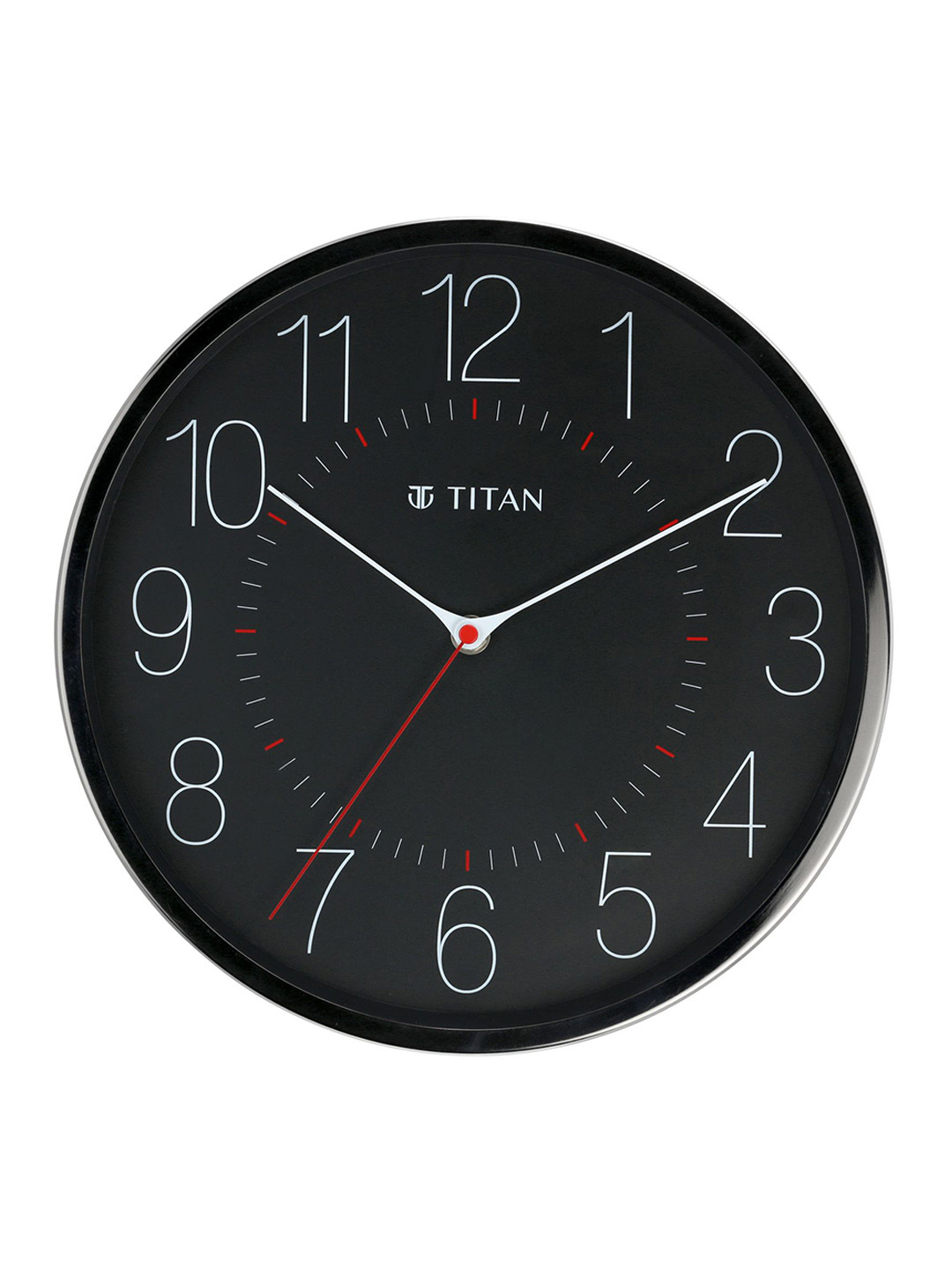 Titan Black Contemporary Wall Clock