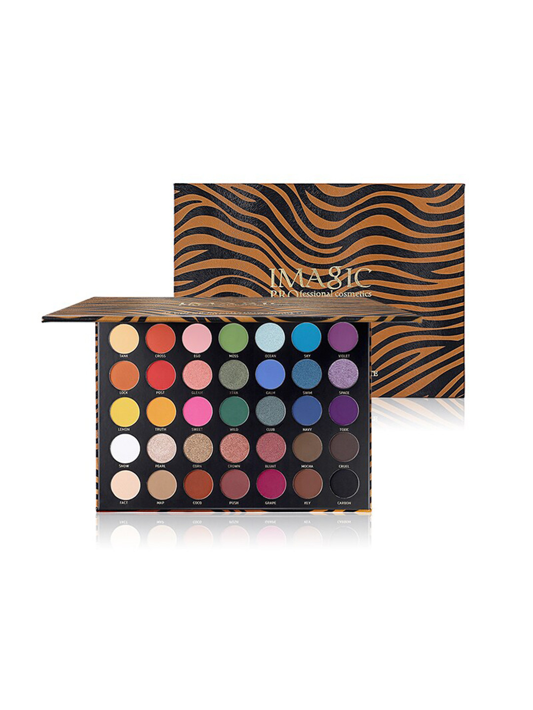 IMAGIC Zebra Pattern 35 Colors Eyeshadow Palette - Shade EY324