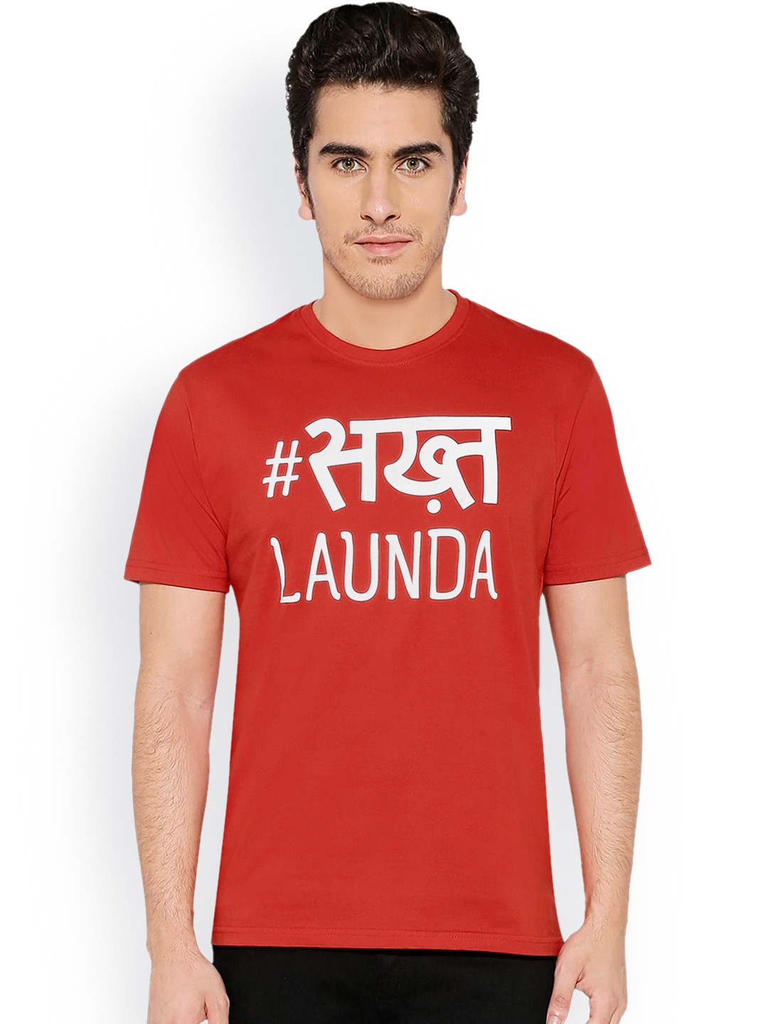 Buy The Souled Store Unisex Red Printed Zakir Khan: Sakht Launda T Shirt -  Tshirts for Unisex 1847166 | Myntra