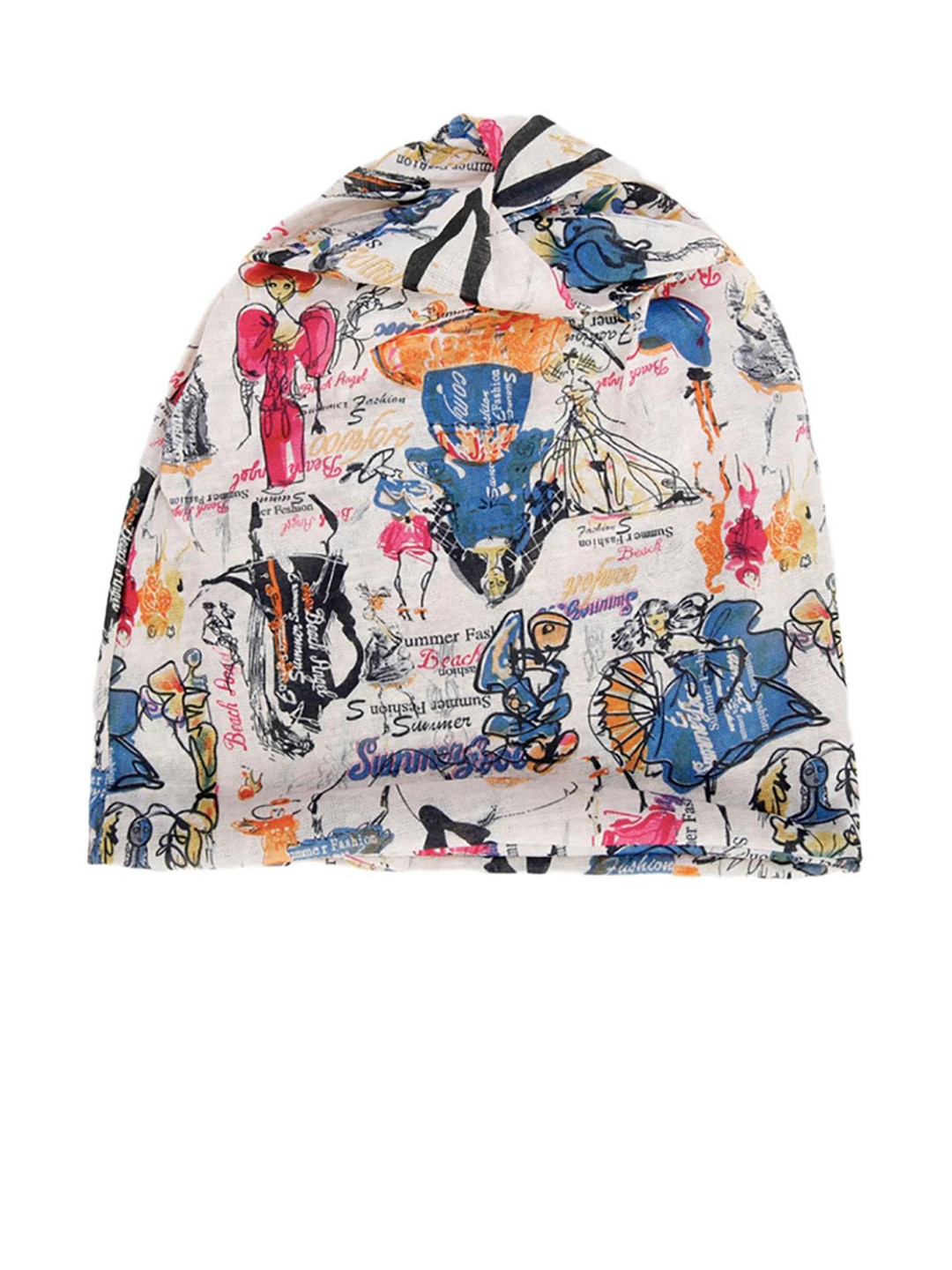 YOUSTYLO Unisex Multicoloured & Blue Printed Beanie