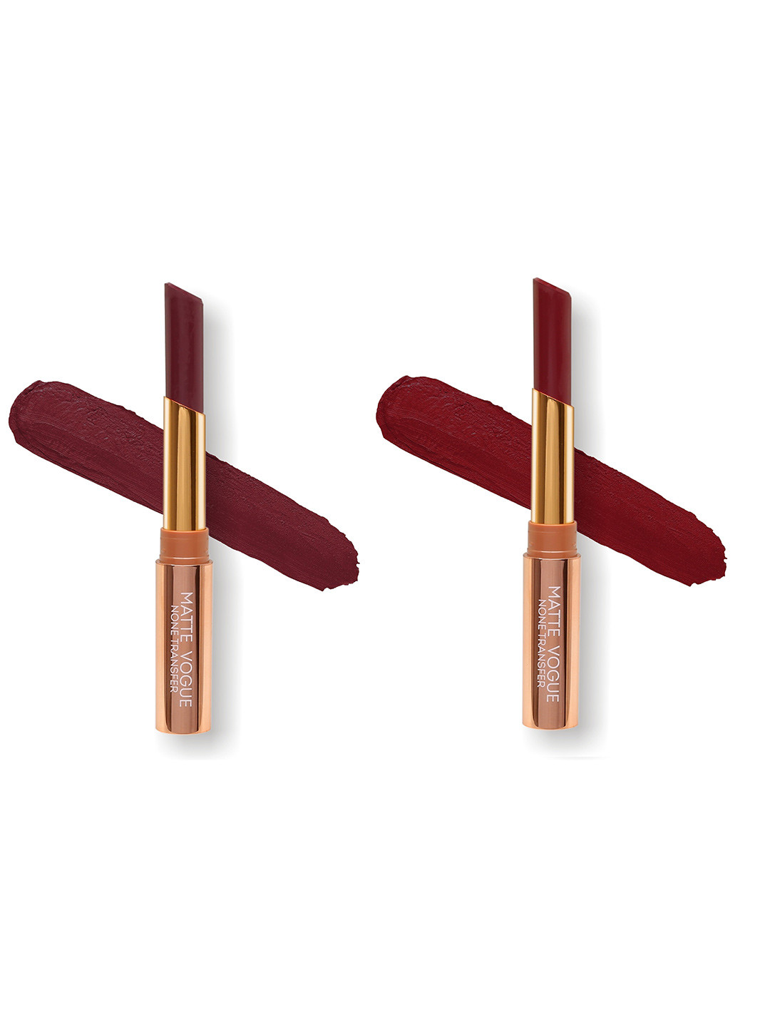 ME-ON Set of 2 Matte Vogue None-Transfer Lipsticks - Shade 11 & 13
