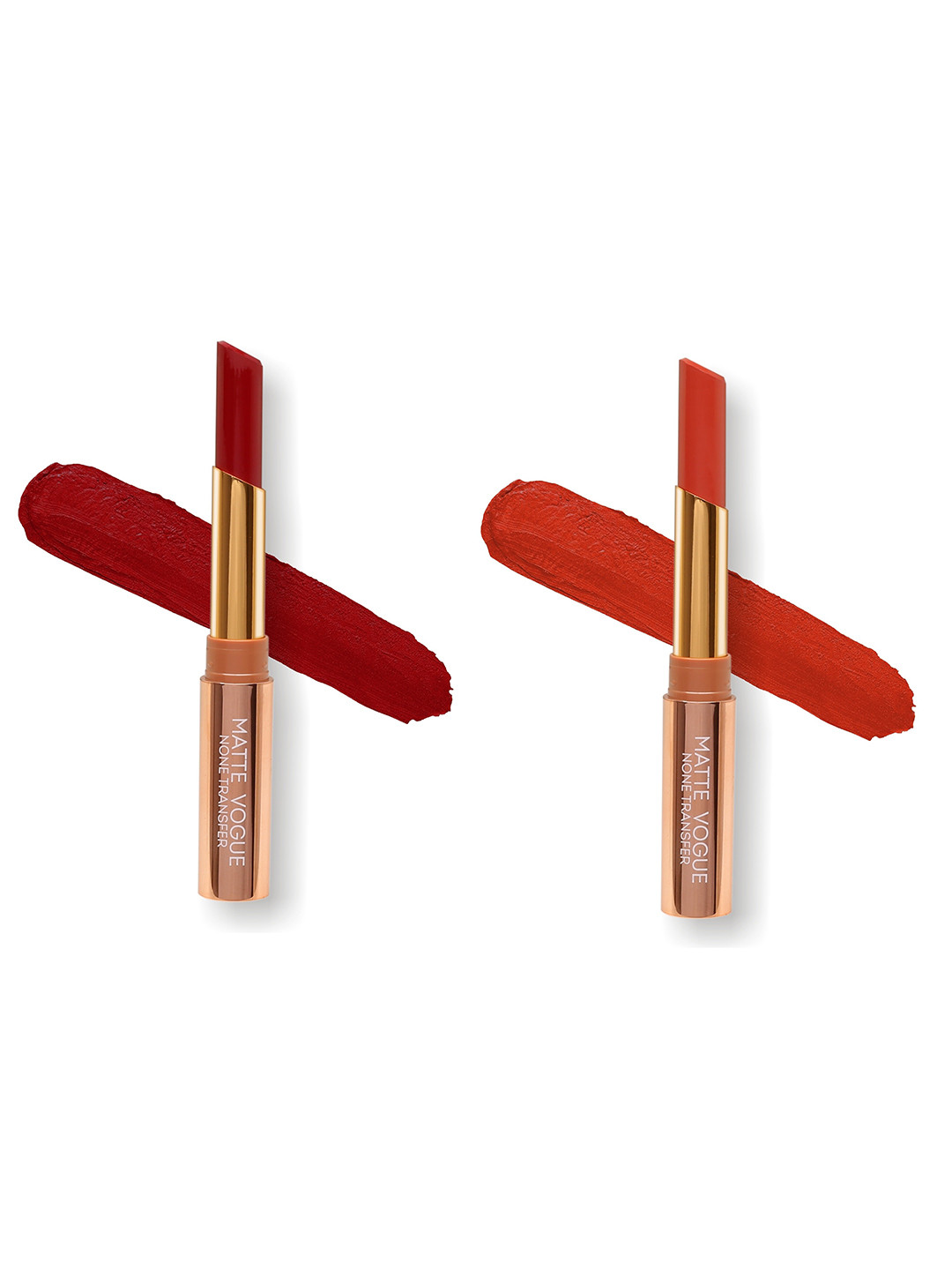 ME-ON Set of 2 Matte Vogue None-Transfer Lipsticks - Shade 03 & 17