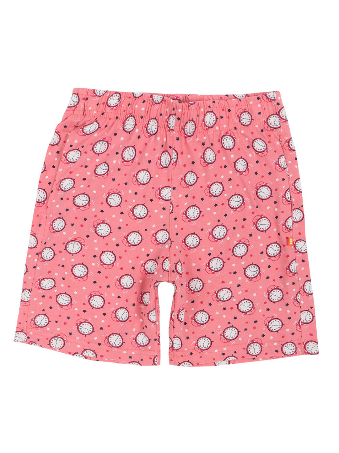 PROTEENS Girls Pink Conversational Printed Cotton Shorts