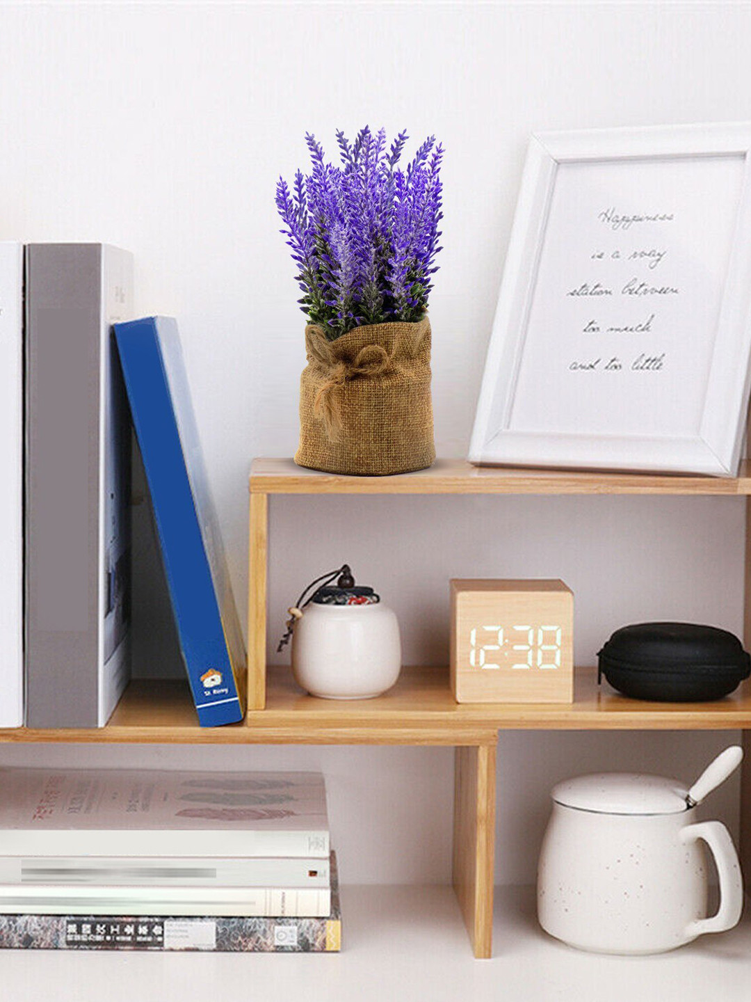 MARKET99 Purple Artificial Flower With Pot