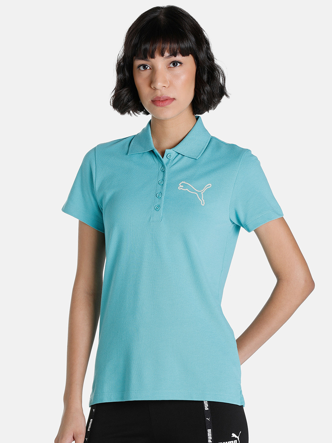 Puma Solid Polo Collar Regular Fit T-shirt