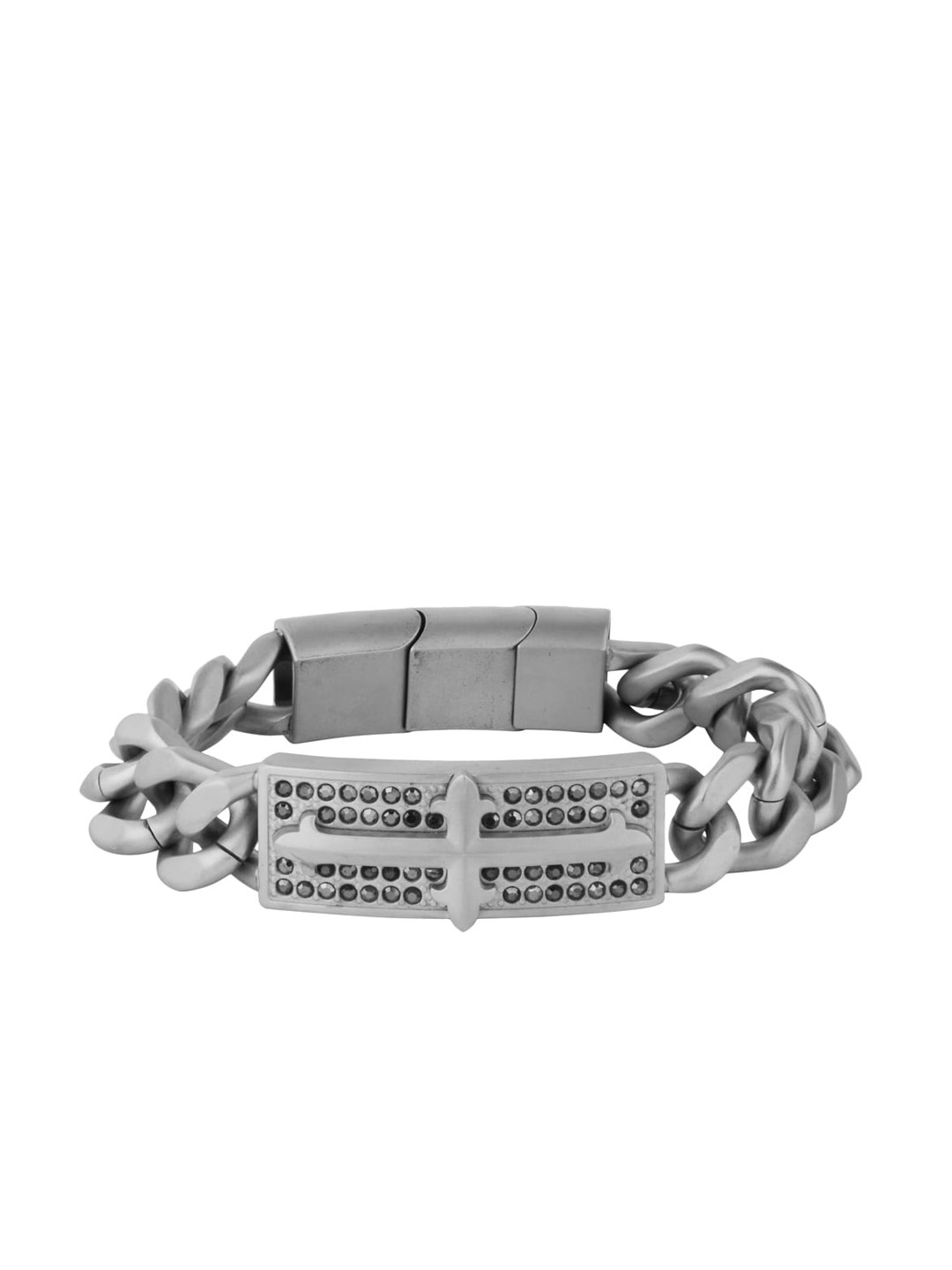 Police Men Silver Bracelet
