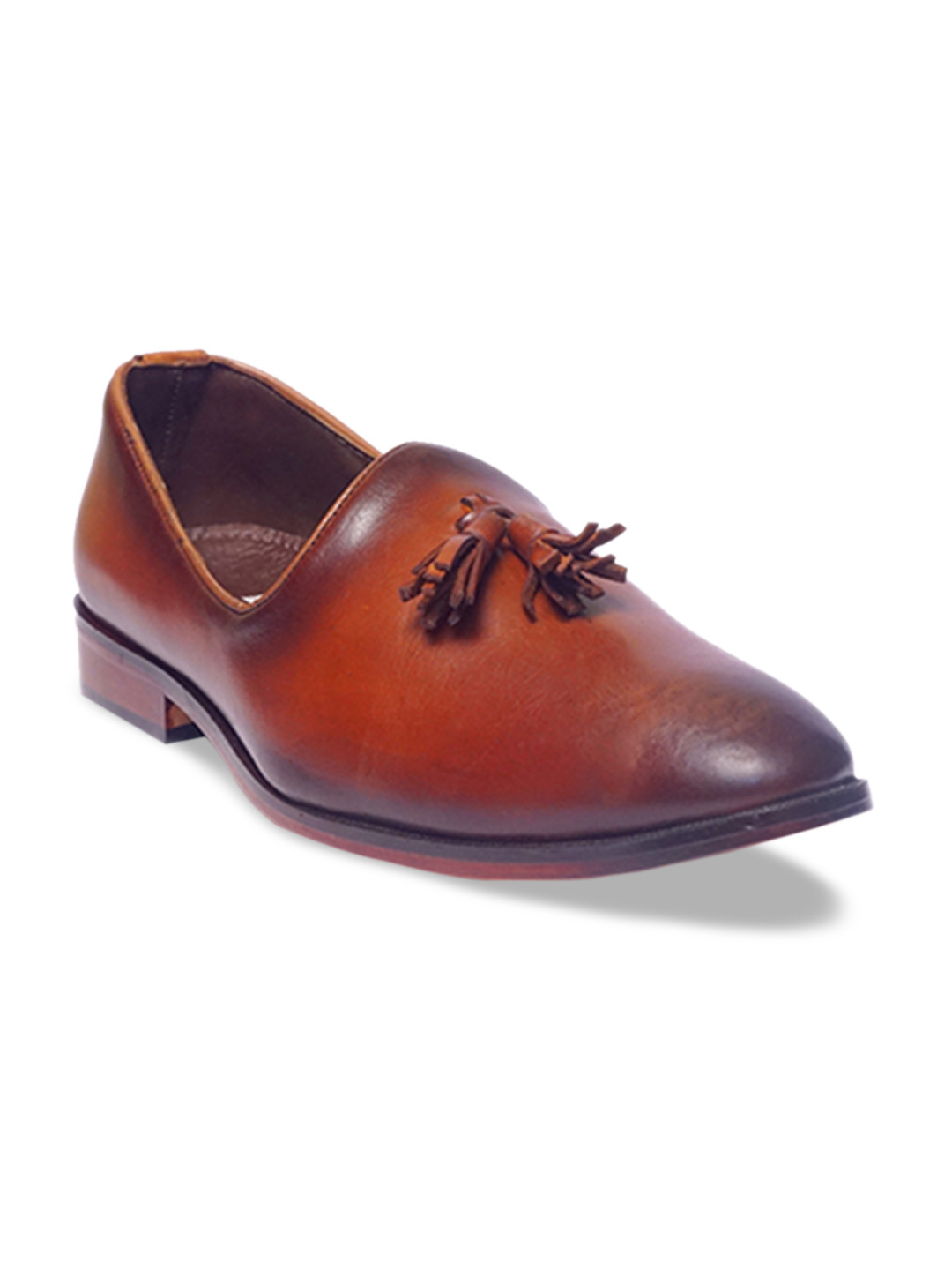 LA BOTTE Men Tan Leather Slip-On Sneakers