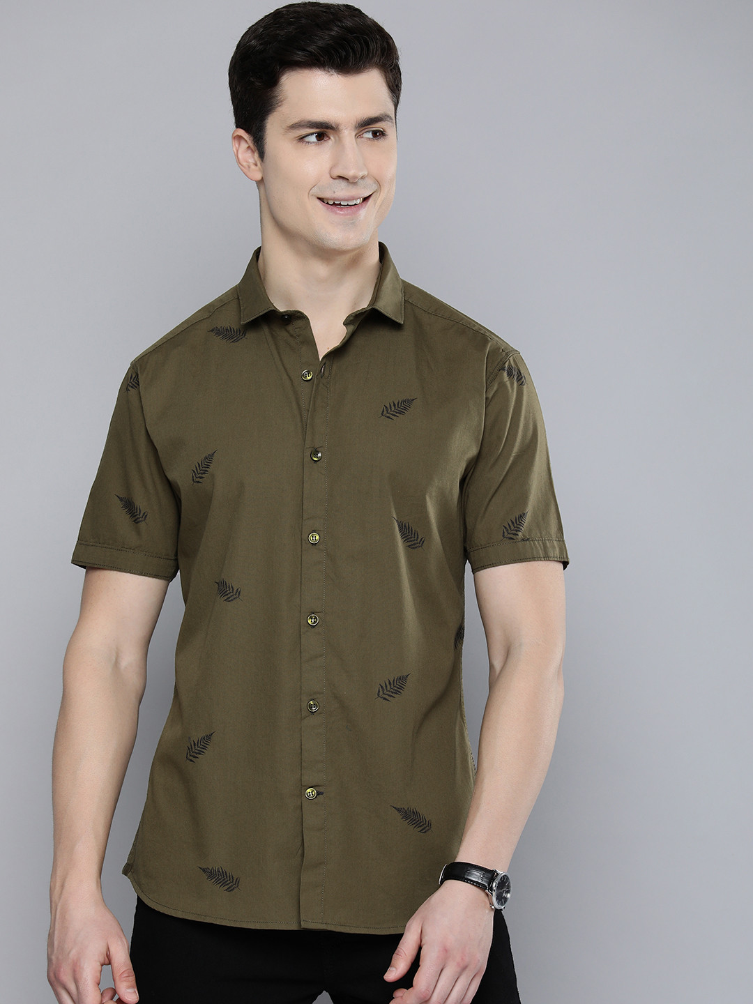 Mast & Harbour Men Cotton Printed Casual Shirt