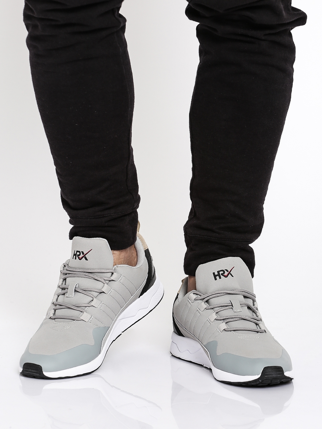hrx mens grey sneakers