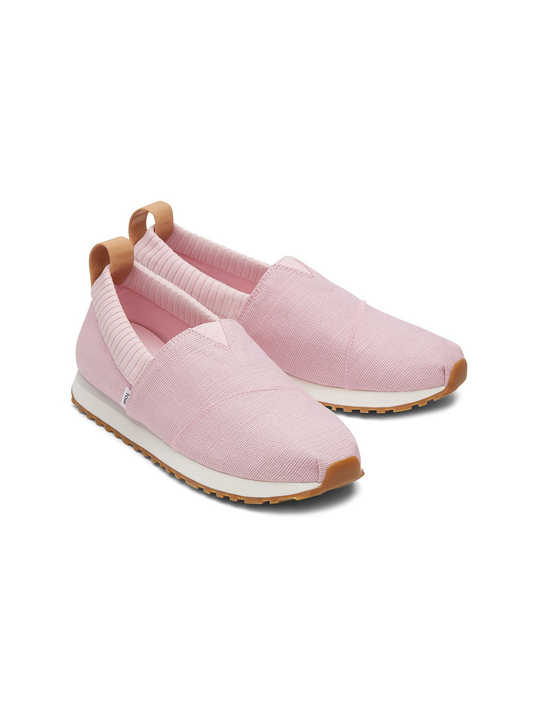 TOMS Women Pink Alpargata Canvas Slip-On Sneakers