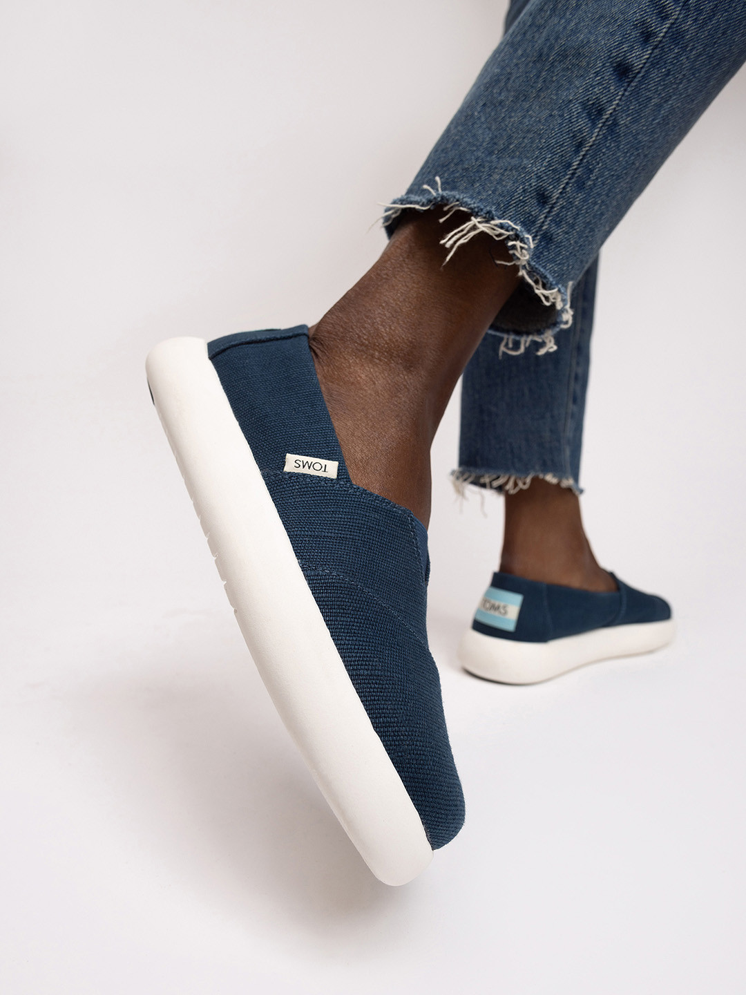 TOMS Women Alpargata Canvas Slip-On Sneakers