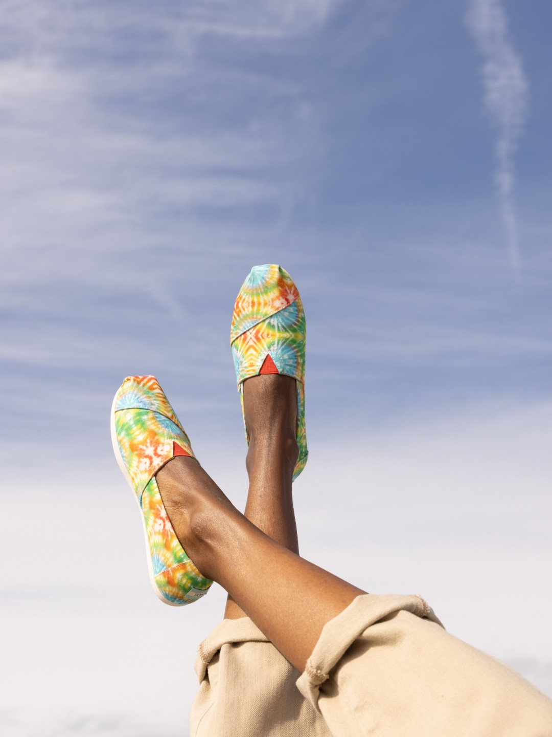 TOMS Women Tie Dye Canvas Alpargata Slip-on Sneakers