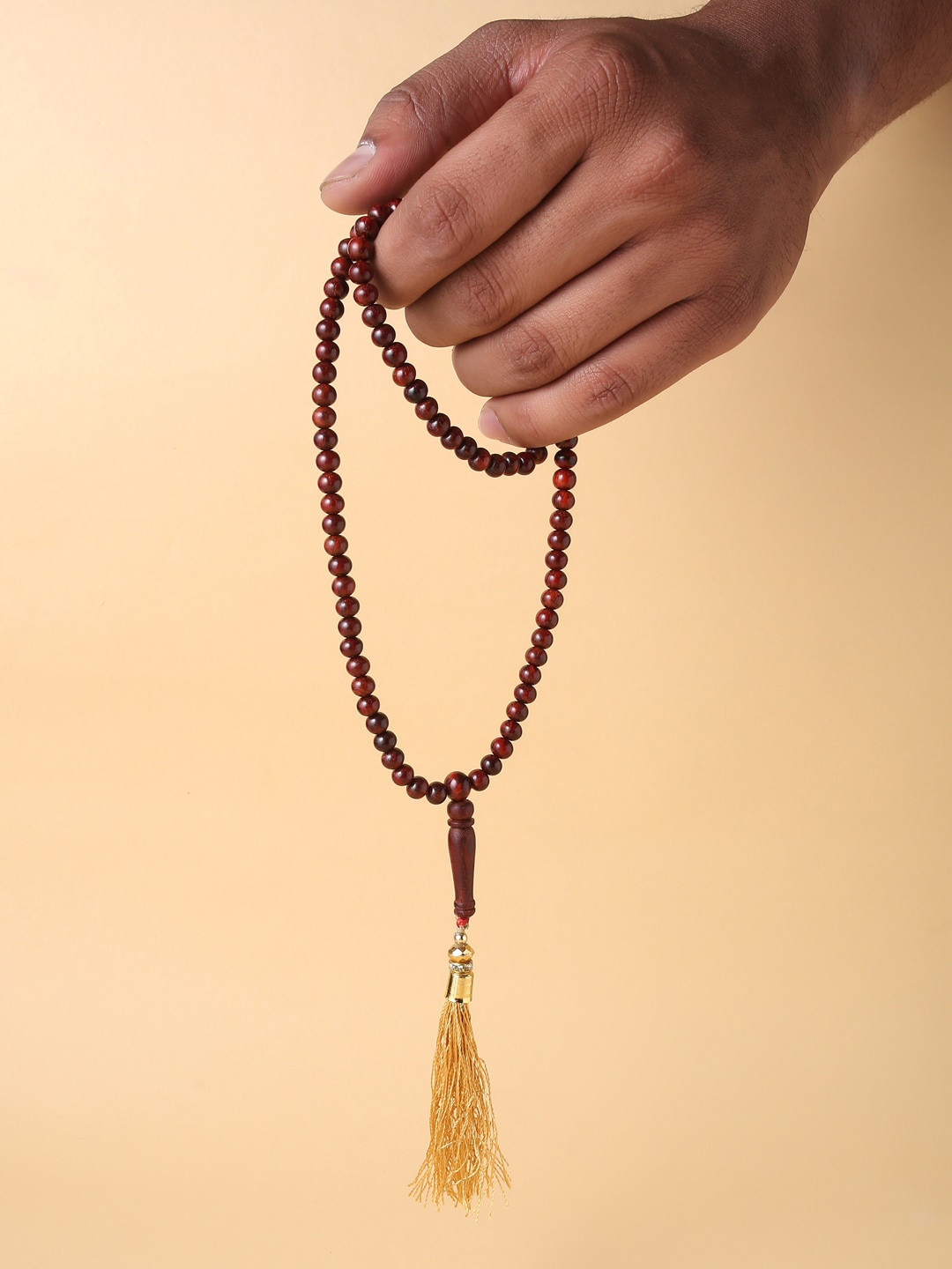 RDK Unisex Brown Pure Sandalwood Prayer/Japa Bead Mala