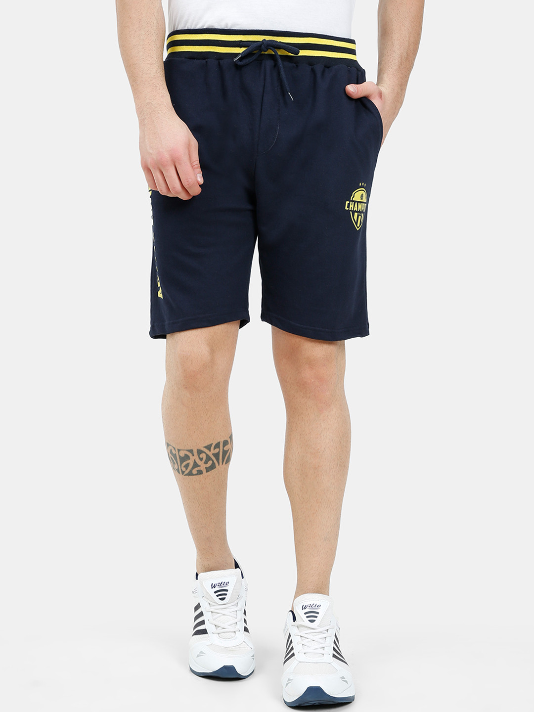 ARDEUR Men Navy Blue Training or Gym Sports Shorts