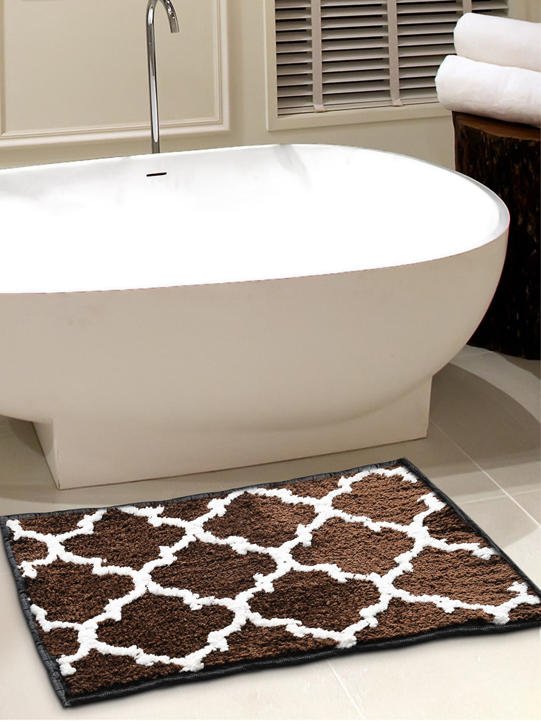 AAZEEM Set Of 2 Brown Printed  Micro Combo Set Runners