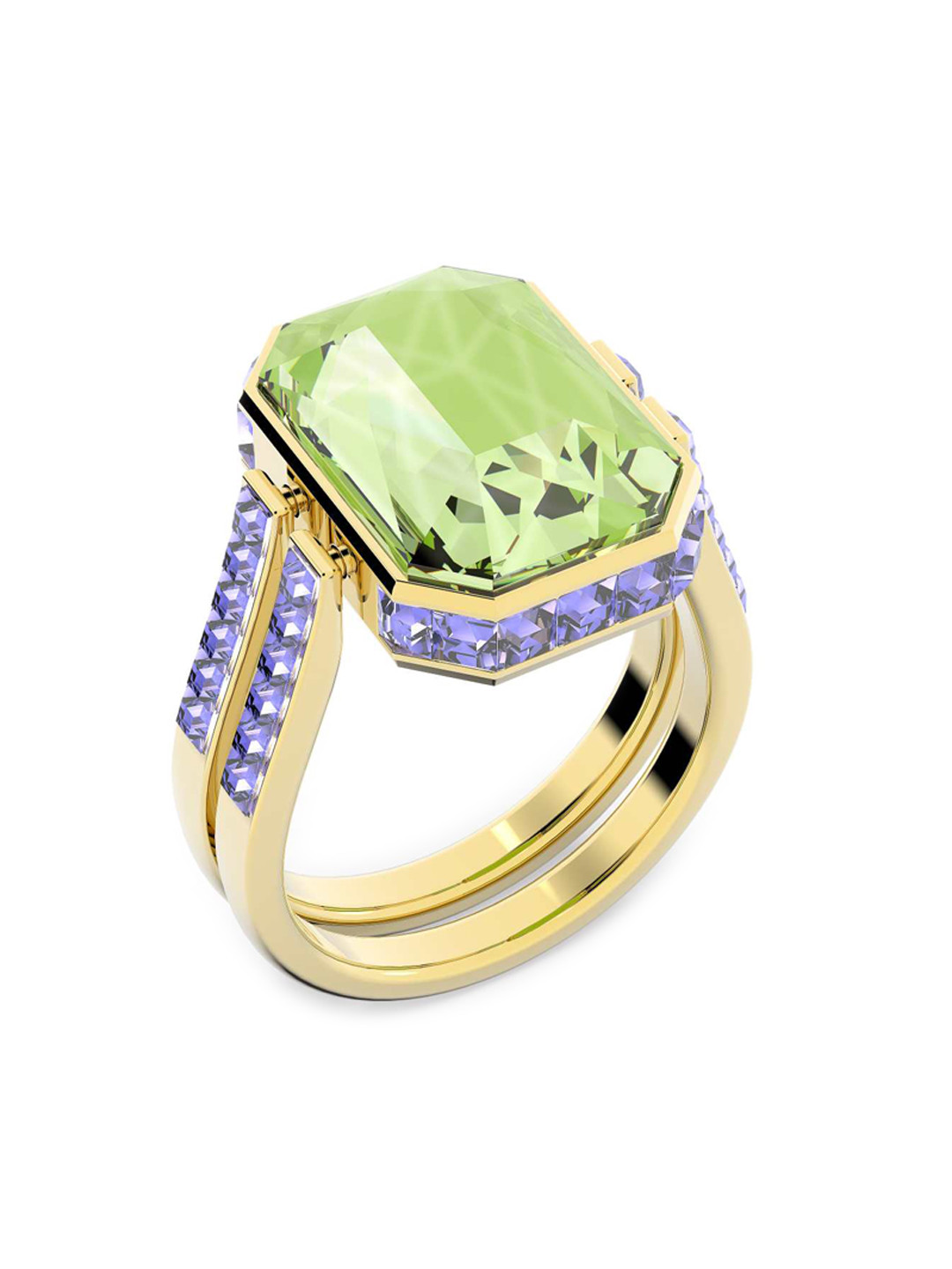 SWAROVSKI Women Gold-Plated ORBITA Finger Ring