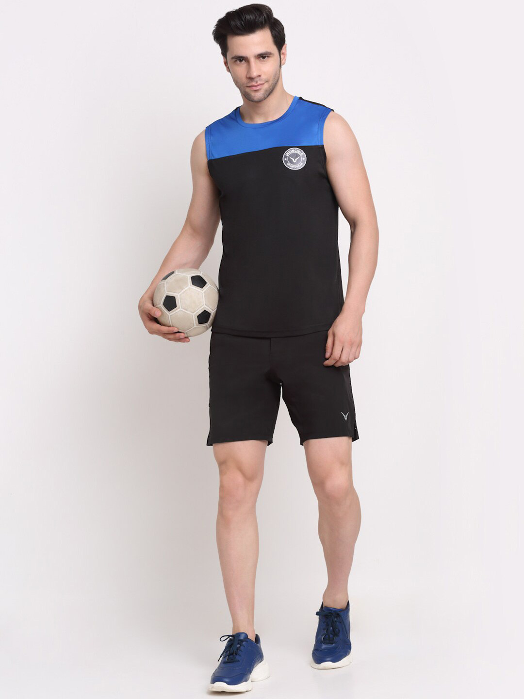 Invincible Men Colorblocked Sleeveless Tee