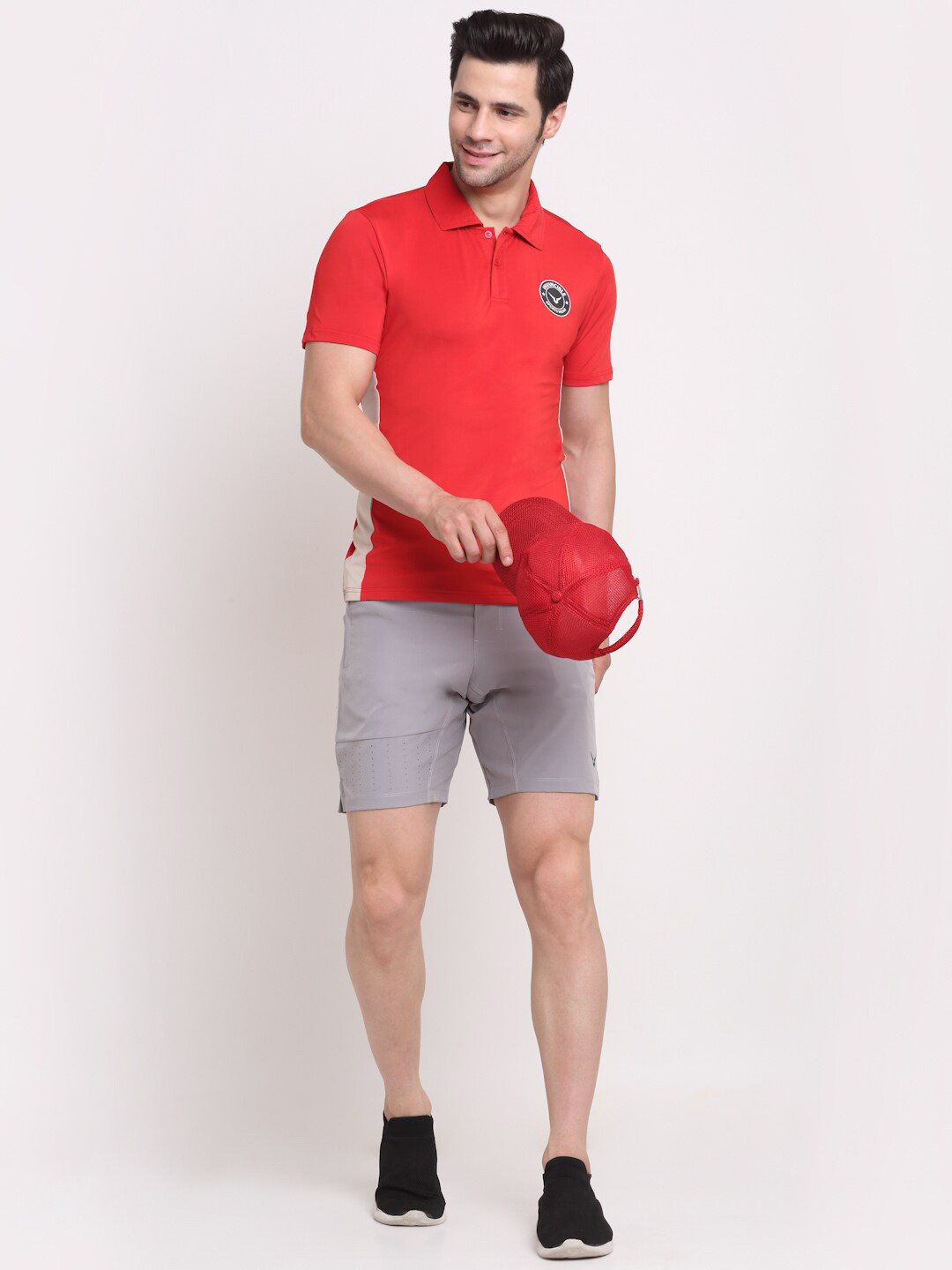 Invincible Men Colorblocked Polo Tee