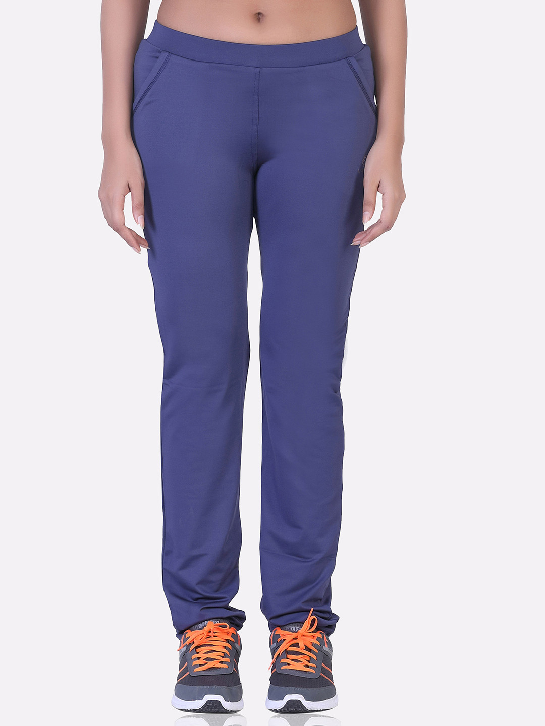 LAASA  SPORTS Women Denim-Blue Solid Track Pant
